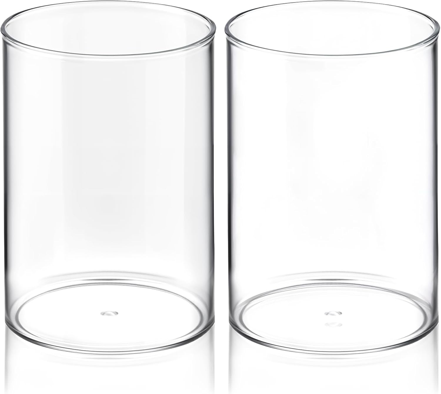 2-Piece Cylindrical Clear Acrylic Pen Holder