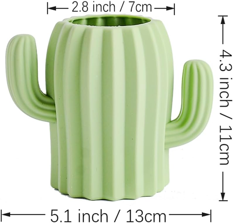 Green Cactus Silicone Pen Holder - Image 2