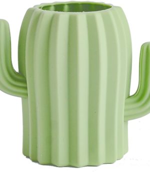 Green Cactus Silicone Pen Holder