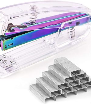 Clear Purple Acrylic Stapler 2000 Staples