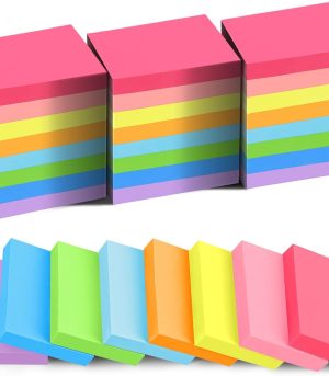 24-Pack Mini Sticky Notes 1.5x2 8 Colors