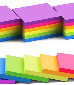 24-Pack 3x3 Bright Sticky Notes 74 Sheets