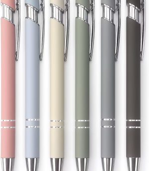6-Pack Pastel Metal Stylus Pens