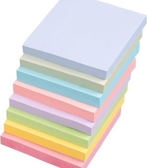 8-Pack 3x3 8-Color Sticky Notes 100 Sheets