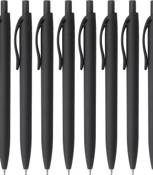 8-Pack No Bleed Black Click Pens