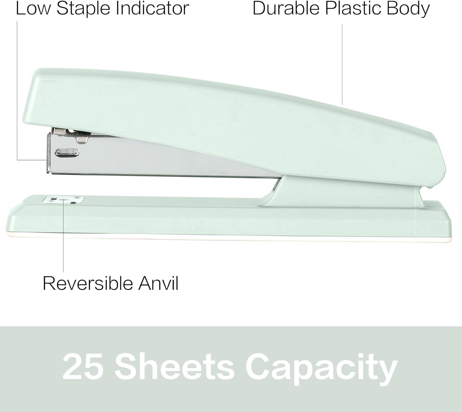 Green 2-Pack Stapler 2000 Staples - Image 2