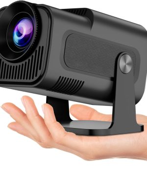 Black Smart 4K Projector 270掳 Adjustable Short Throw