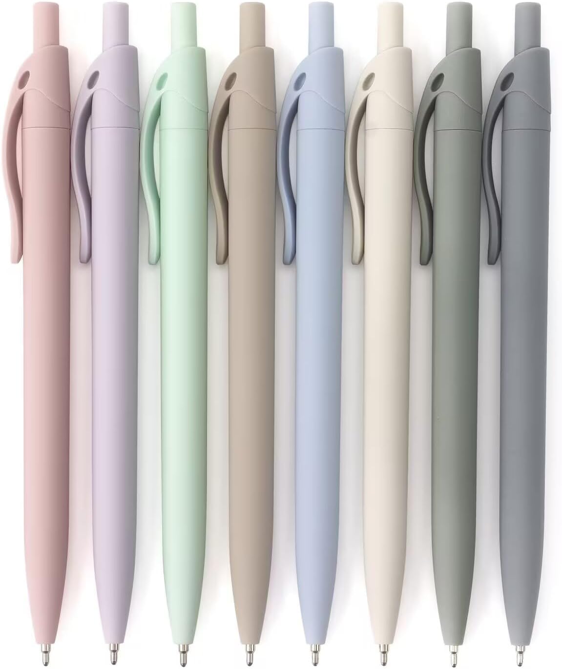 8-Pack Black Retractable Pens