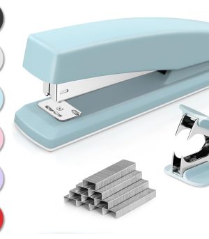 Blue Stapler Set with 1000 Staples & Remover