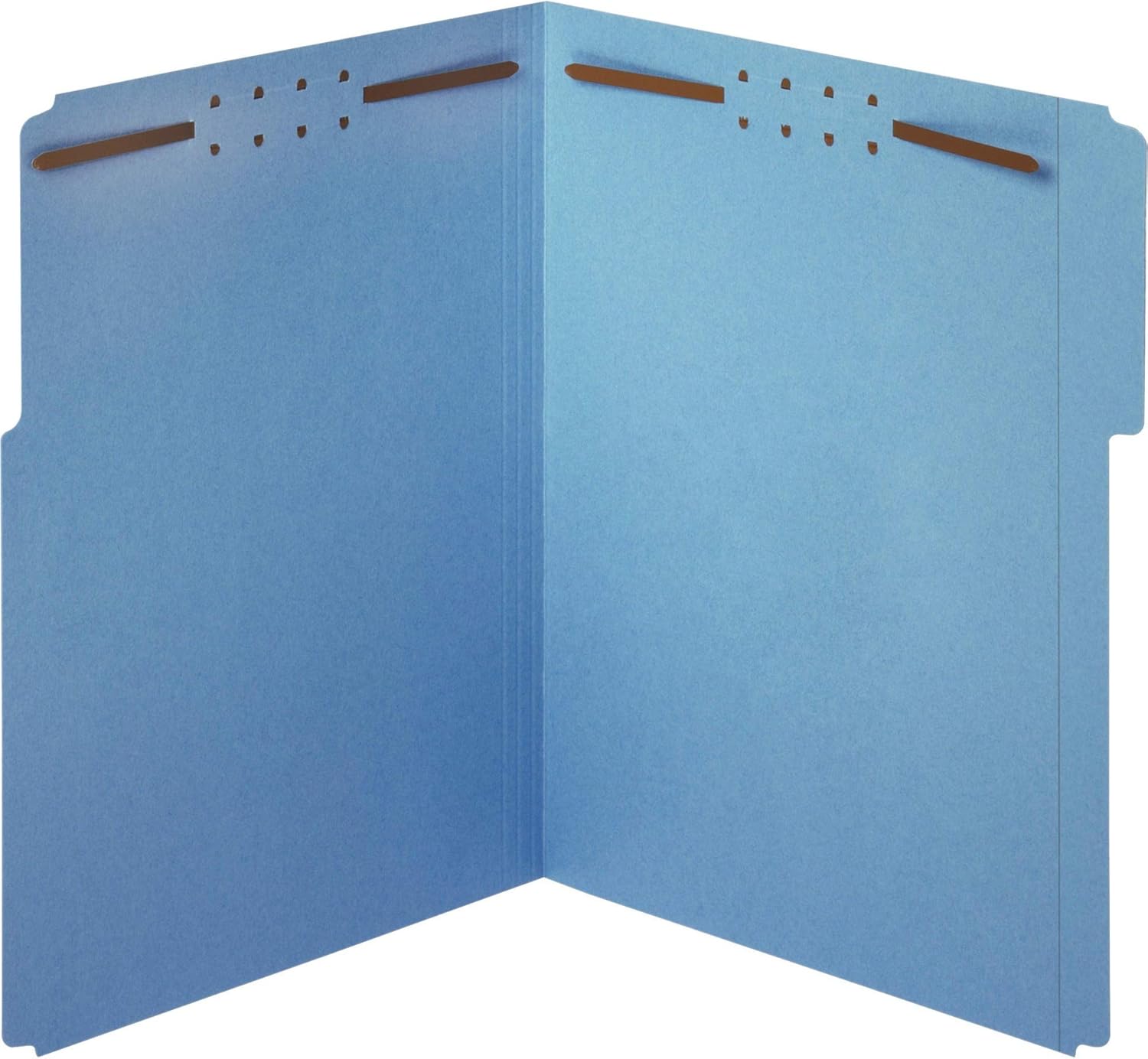 50-Pack Blue Fastener Folders 2 Fasteners