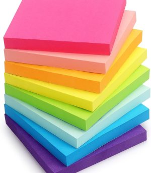 8-Pack 3x3 Multi Color Sticky Notes Purple