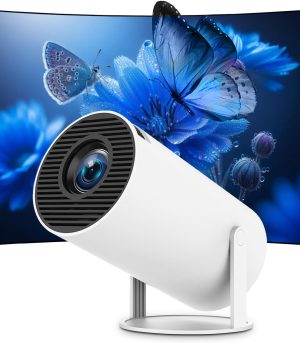 Mini 4K Projector WiFi6 BT5.2 Auto Keystone 180掳