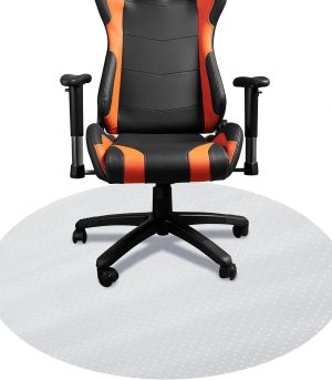 46" Clear Circle Gaming Chair Mat Carpet