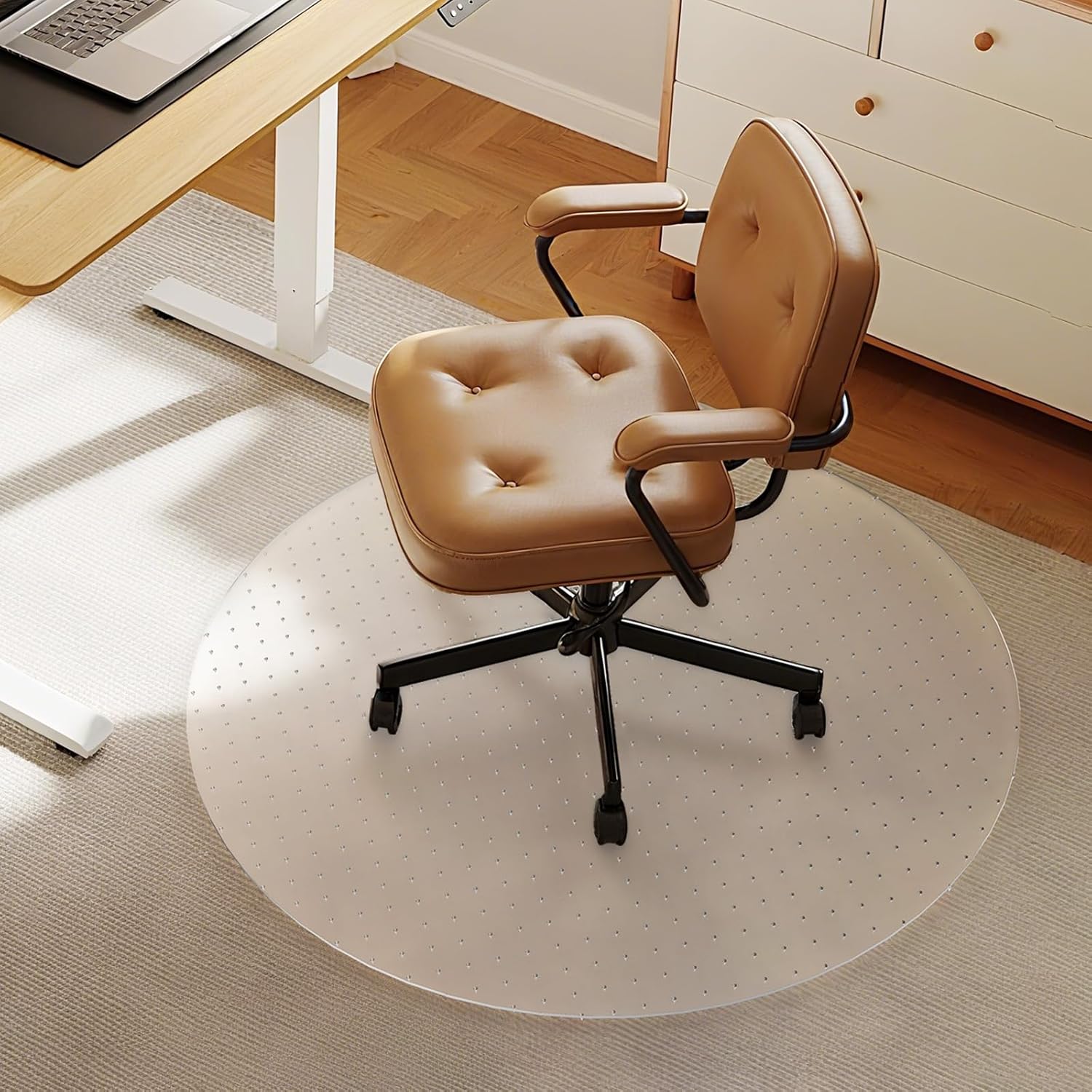 36x36 Clear Plastic Chair Mat for Carpet