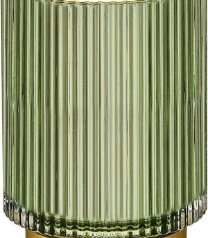 Green Vintage Glass Brush & Pen Cup