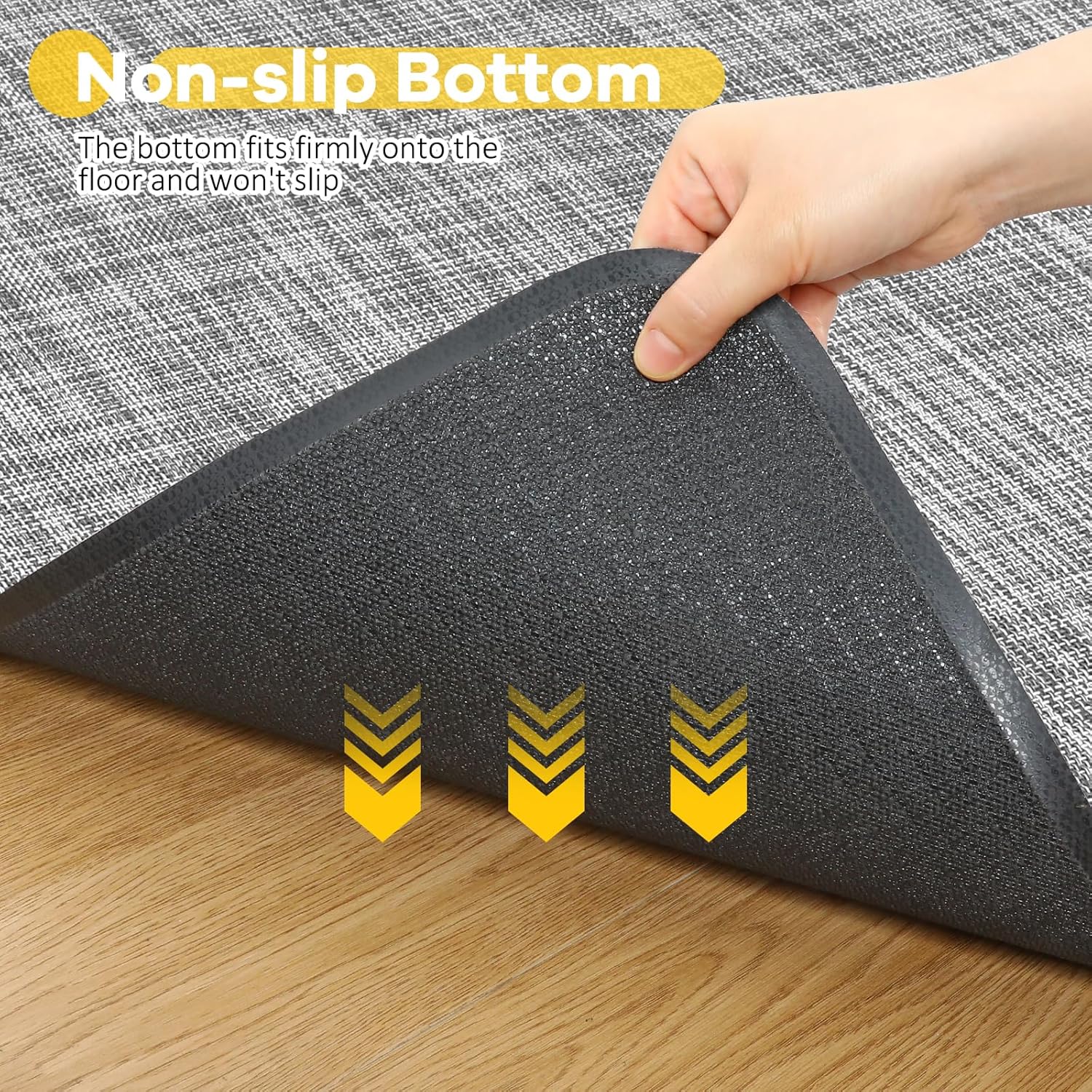 36x48 Grey Chair Mat Hardwood Tile Anti-Slip - Image 2