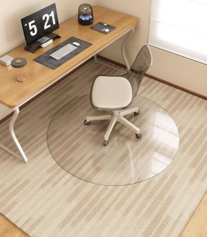 36x36 Clear Heavy Duty Chair Mat Carpet