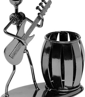 Guitar Theme Desk Pen Holder for Men